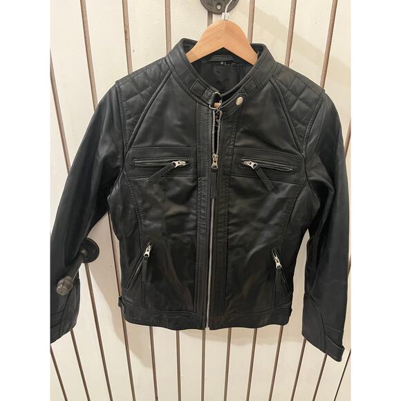 Decrum Genuine Diamond1 Womens Leather Jacket - Size M - Picture 2 of 5